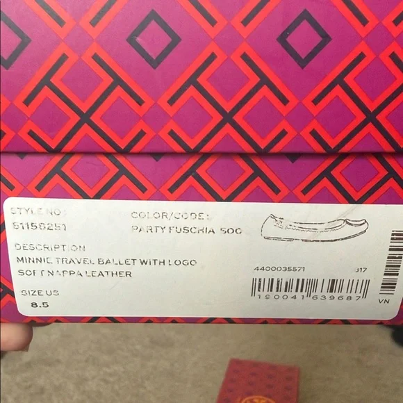 Tory Burch Fuchsia Flats - Picture 2 of 3